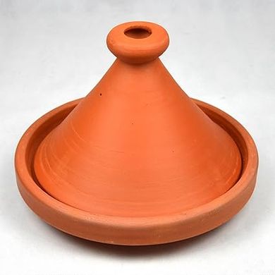 Tajine en terre cuite marocaine (30cm, 4-5 personnes)
