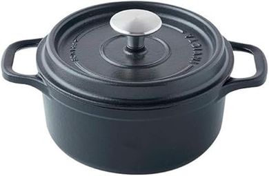 Invicta 20cm Black Enameled Cast Iron Round Cocotte
