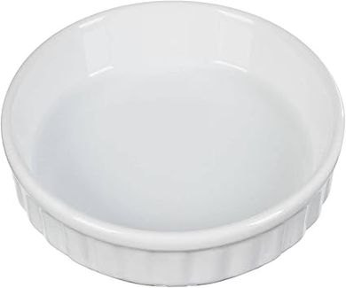 Ramequin pour crème brulé en terre cuite - blanc - diamètre 12cm hauteur 3.5cm