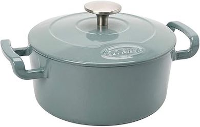 Sitram Sitrabella: 2.5L enamelled cast iron casserole, blue/white, all hobs.
