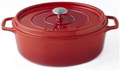 Invicta Ruby 35cm Enameled Cast Iron Oval Cocotte
