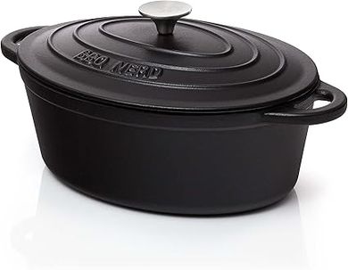 Cocotte en fonte émaillée 6,3L : cuisson lente, économie d