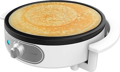 Cecotec Crêpière Fun Creepy, 1200W de Puissance, Revêtement Antiadhésif, Rouleau d