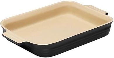 Le Creuset Plat Rectangulaire Noir (24x32cm, 6 pers.)
