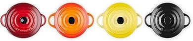 Le Creuset Set de 4 Mini Cocottes Rondes en Céramique, ⌀10 cm, 200 ml, Feu et flammes, 79212105129100