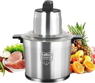 Hachoir électrique 10L inox 2000W: robot culinaire puissant
