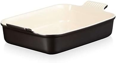 Plat rectangulaire Héritage Le Creuset (32 cm, noir mat)
