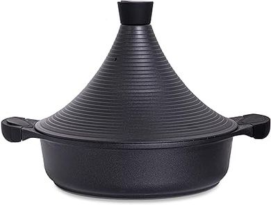 Tajine Marocaine 28cm: Couvercle auto-arrosant, antiadhésif.
