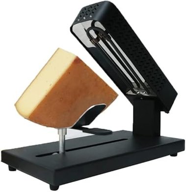 Raclette CÉCOA: Traditionnelle, demi-meule, 600W, support pivotant.