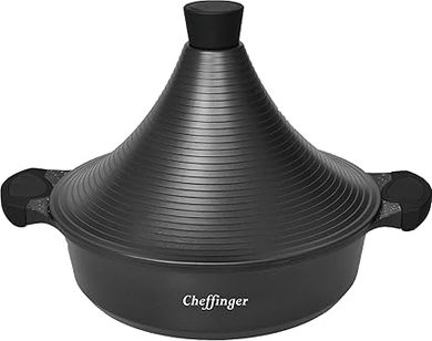 Tajine Ø32cm: Aluminum, Induction-Ready, Silicone Handles
