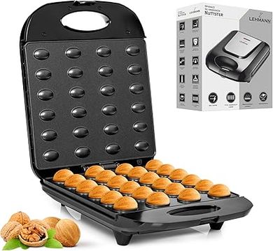 Lehmann Boulangerie électrique : gaufrier à noix 24 parts (1700W)
