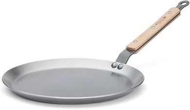 De Buyer 24cm Mineral B Wood Handle Crepe Pan
