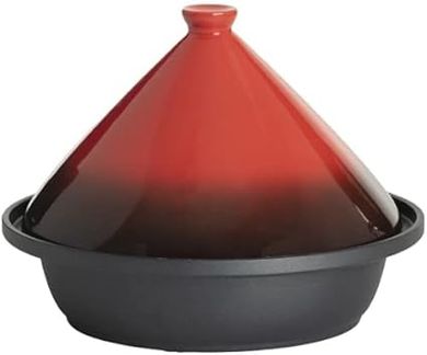 Tajine Induction Inox Rouge & Noir Dégradé
