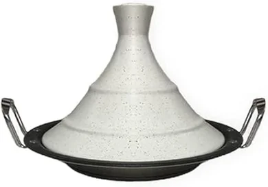 Tajine professionnelle antiadhésive inox 34cm, induction compatible.