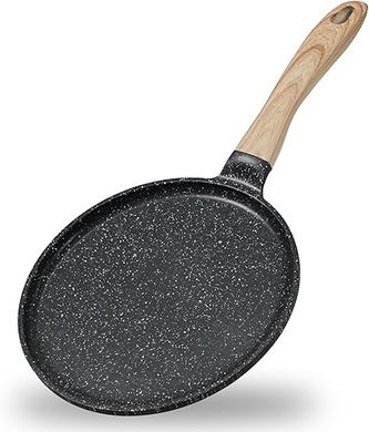 Crêpière Jeetté 24 cm, fonte aluminium antiadhésive, induction compatible.
